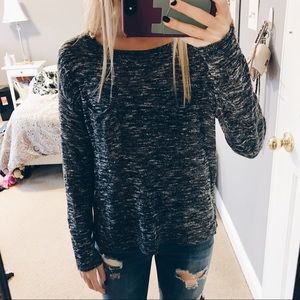 Heather gray sweater